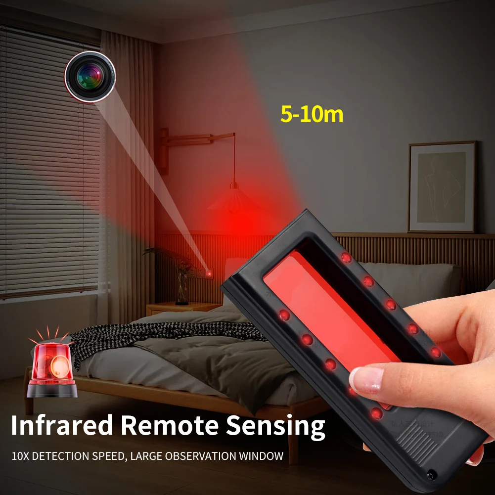 J001 Hidden Camera Detectors & Camera Detector, anti spy Camera finder, 10X Search Speed.