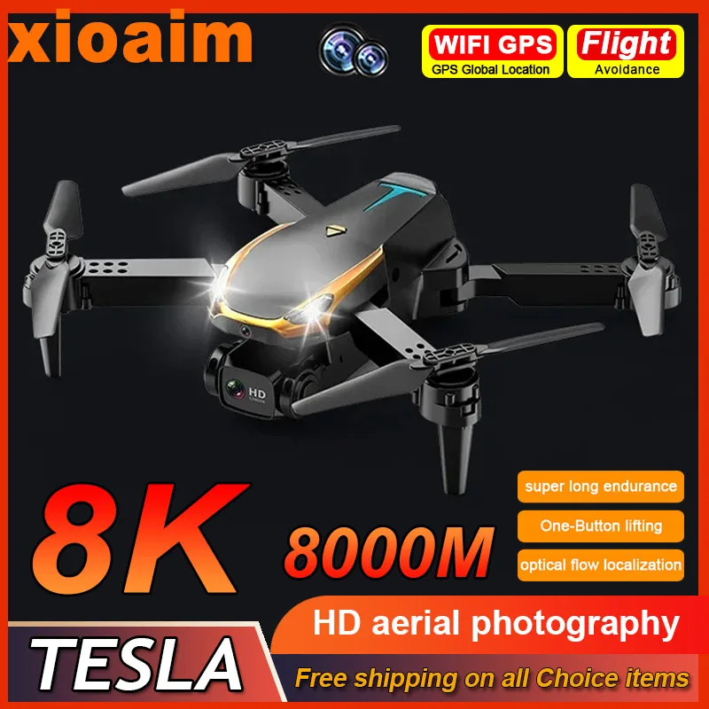 For Iconic Brand Drone Professinal 8K HD Dual Camera 5G WIFI Wide Angle Optical Flow Localization Brushless Motor RC Quadcopter