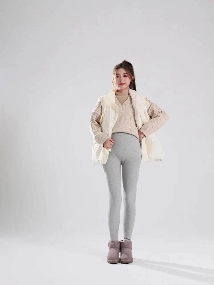 Autumn Winter Thick Plus Velvet Fleece Cotton Legging Maternity High Waist Support Pencil Pants for Pregnant Women 3XL Pregnancy