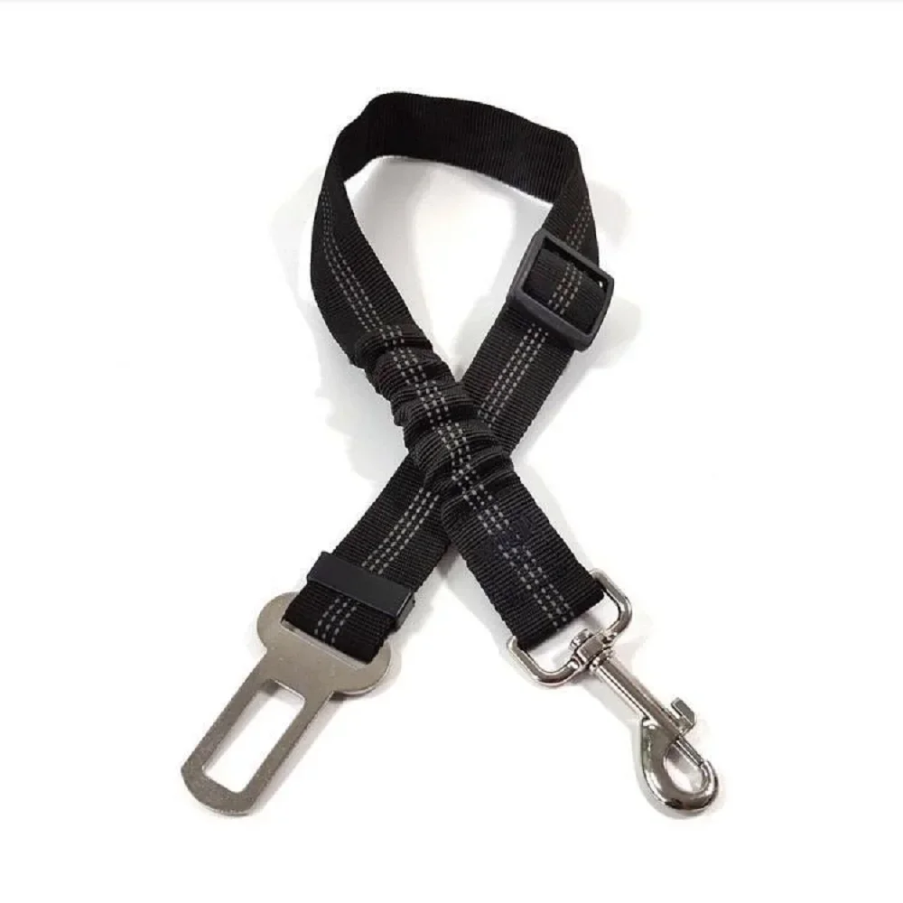 Dog Seat Belt Car Reflective Elastic Retractable Leash Pet Cat Dog Collar