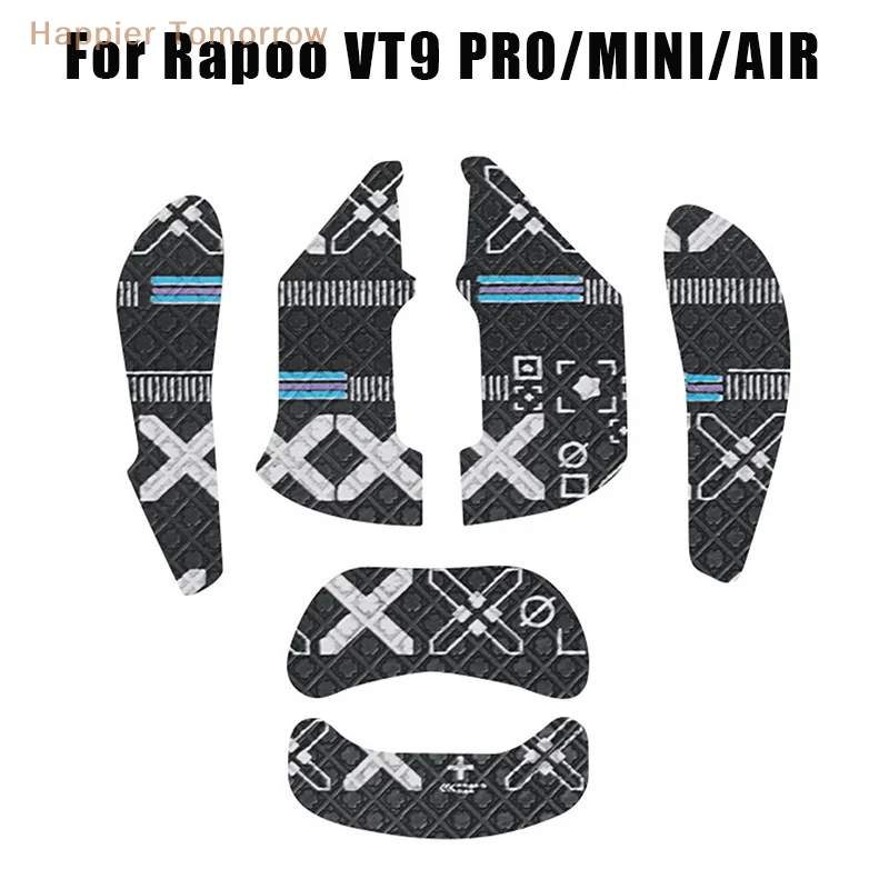 Rapoo VT9 PRO 미니 에어 마우스 그립 테이프 스티커, 미끄럼 방지, 땀 흡입, 블랙 게이밍 E 스포츠 게이머 액세서리