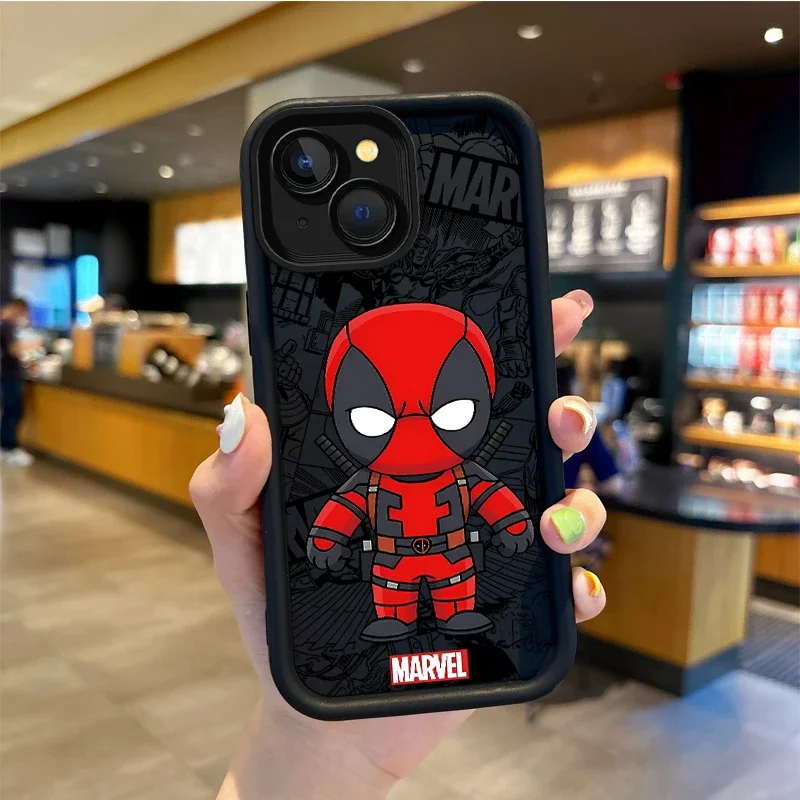 thumbnail image 1 of Funda de teléfono de dibujos animados de Marvel, carcasa protectora a prueba de polvo, Venom, Hulk, Deadpool, para iPhone 15, 14, ProMax, XR, XS, 15, 14Plus, 1 of 5