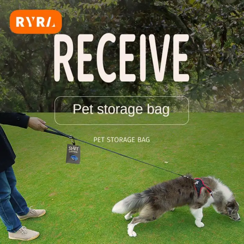 

Pet Pets Supplies Canvas Garbage Bags Poop Bag Dispenser Portable Dog Poop Waste Bag Holder Outdoor Puppy Cat Pick Up Organizer