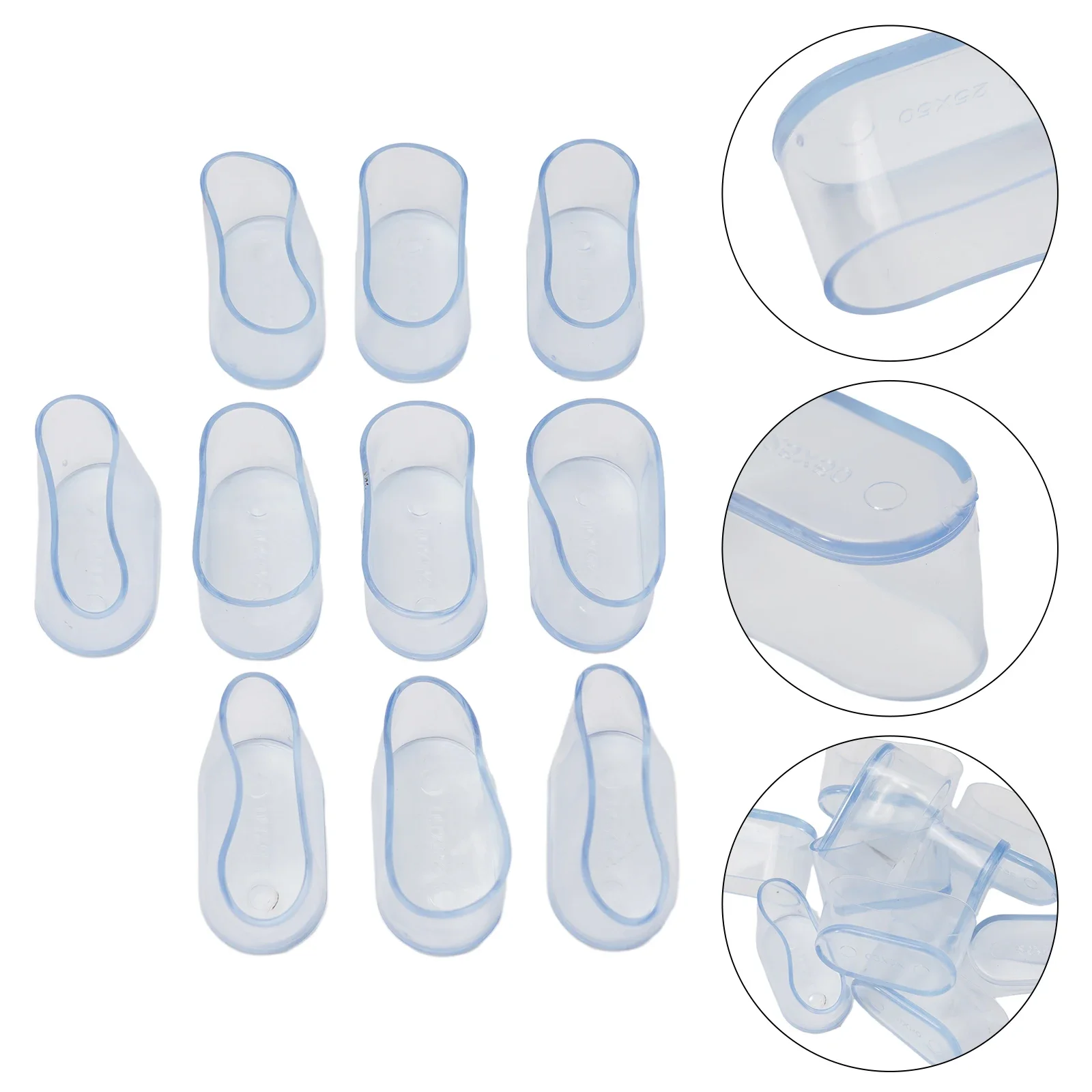Oval Covers Chair Leg Cap 10Pcs Patio Rubber Floor Protectors For Outdoor Furniture Garden Office 2022 Durable