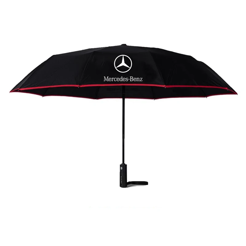 Mercedes Benz A C E S Class Vito GLA GLB GLC GLE GLK GLS CLA CLS ML SL GL SLK Car Automatic Folding Windproof Sunshade Umbrella