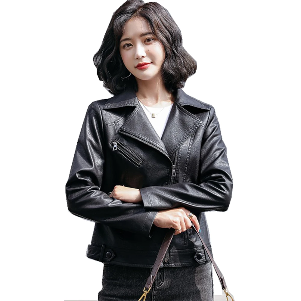 

Замшевая куртка из искусственной кожи весна-лето женское байкерское пальто костюм Верхняя одежда Пальто LF2310DG