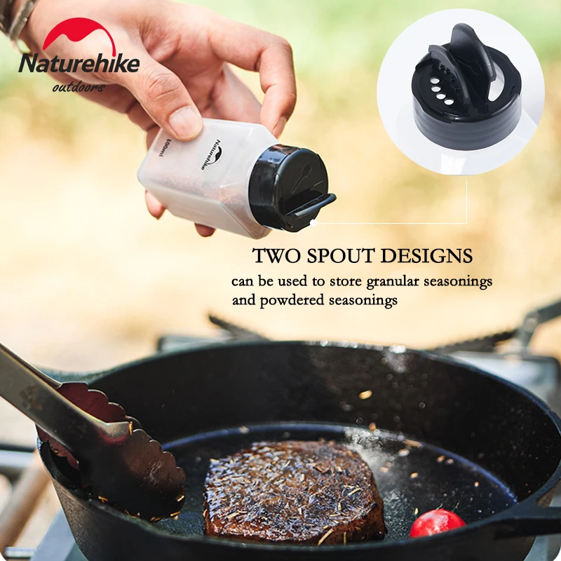 Naturehike Seasoning Jar 8pcs Spice Container Set Portable Outdoor Picnic Seasoning Bottle Camping Cookware Set Seasoning Bottle