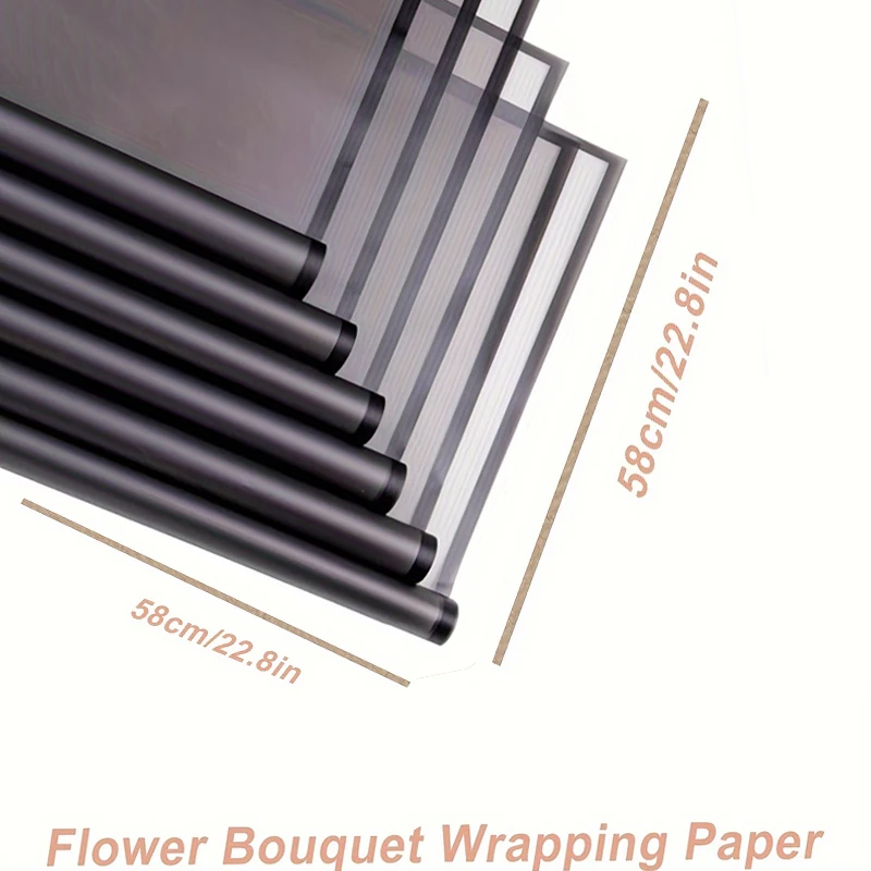 DIY Craft Paper 20 Sheets Black White Korean Waterproof for Flowers