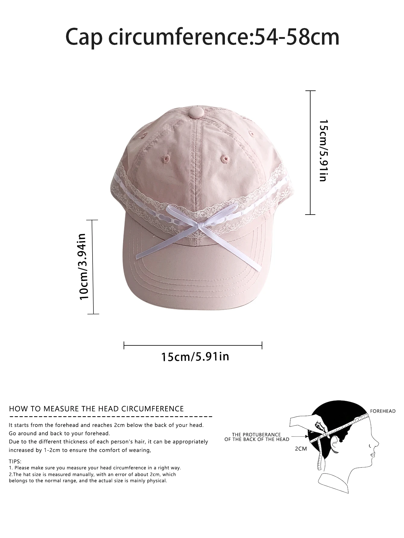 Normal Cap Circumference Head Circumference Average Fitted Cap