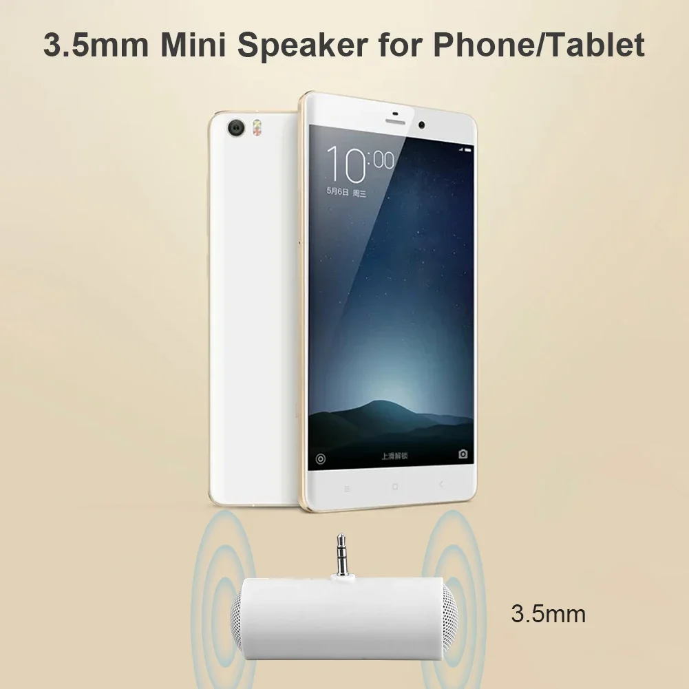 Mini Portable 3.5mm Loud speaker Music Stereo Audio Adapter for Radio Mobile Phone MP3 MP4 3.5 jack AUX Music Receiver Adapter - 2