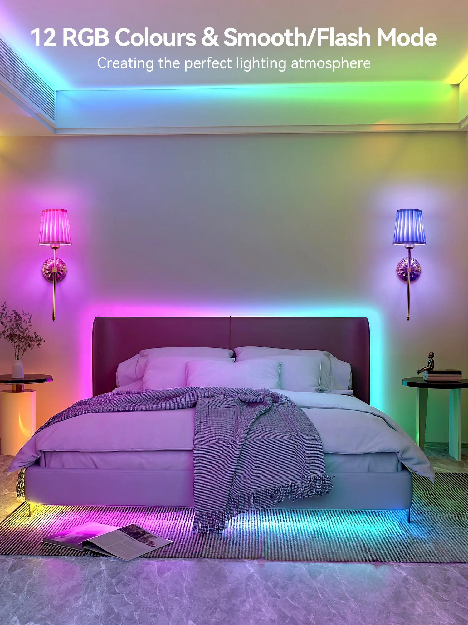 مصباح جداري لاسلكي LED بتحكم