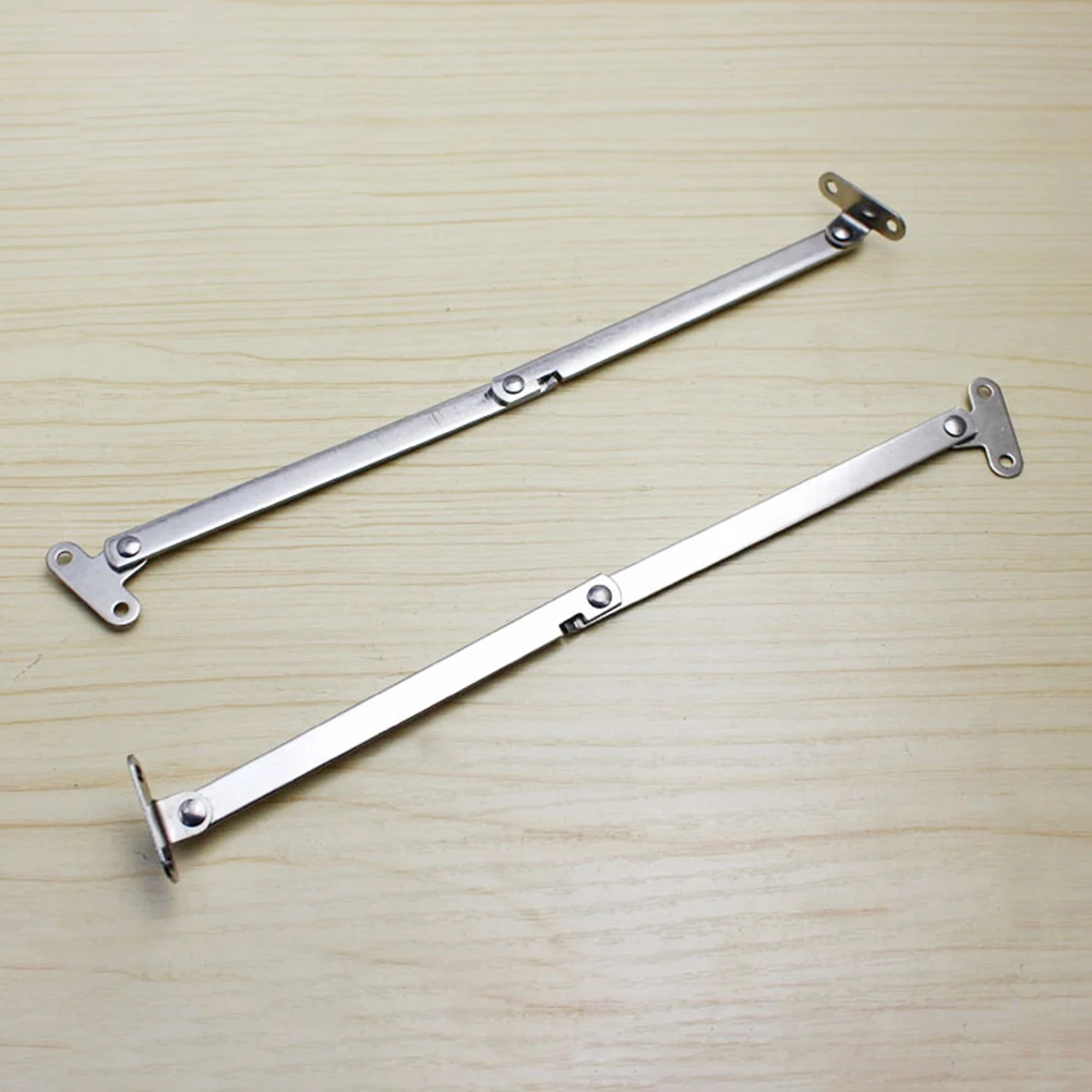 2Pcs Cabinet Hinges Metal Folded Door Pivot Hinges Doors Close Lift Up Stay Support Hinges for Furniture Cabinet Cupboard Door