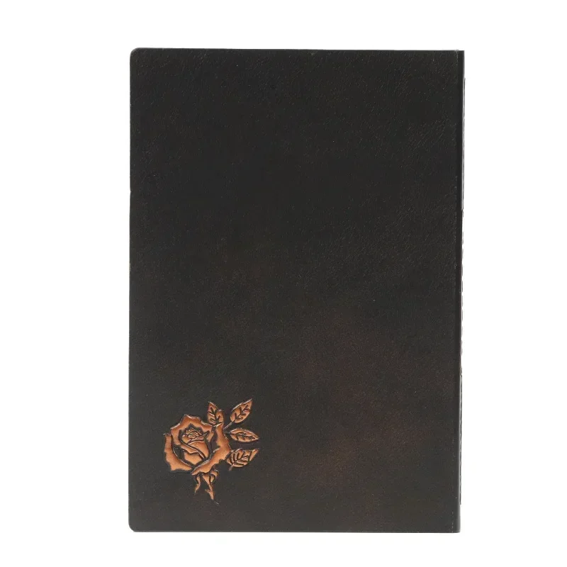 

Supplies Notebook Men Halloween Embossed Skull Notes Spell Travel Diary Leather Book School Antique Women Gifts