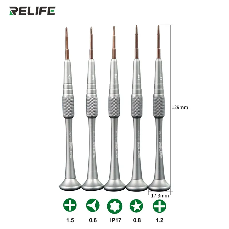 RELIFE RL-721 스크루드라이버 세트 정밀 토르크 십자 드라이버 핸들에 팁 포함 아이폰 11 XR 6 6S 7 8 X 폰 오픈 핸드 툴