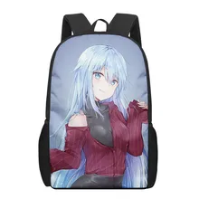 

anime aqua konosuba Kids School Bags 3D Printed Book Bag Men 16 Inch Backpack For Teen Boys Kindergarten Bagpack Children Mochil