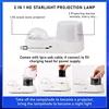 Ocean Starry Projector Small Night Light Constellation Galactic Nebula Projection Lamp 360 Degree Rotation for Children's Gift 6