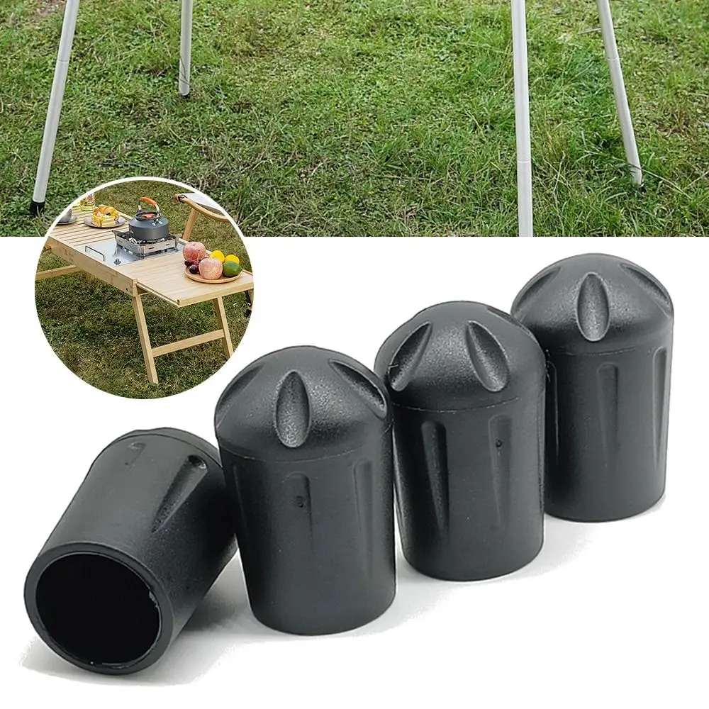 Protège-pieds anti-dérapants pour chaise camping lune - 4 pièces résistantes à l'usure pour pêche