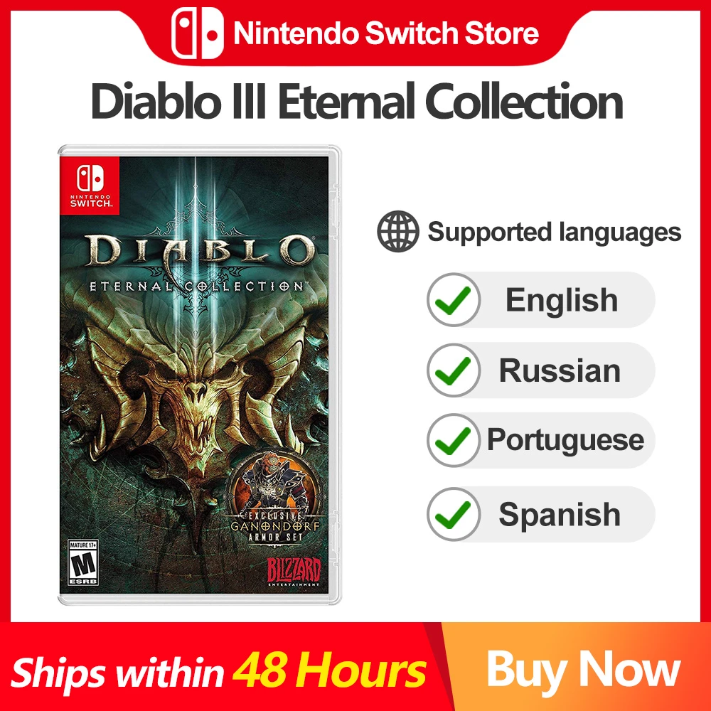 Diablo 3 Eternal Collection Nintendo Switch | Diablo Immortal Nintendo  Switch - Game Deals - Aliexpress