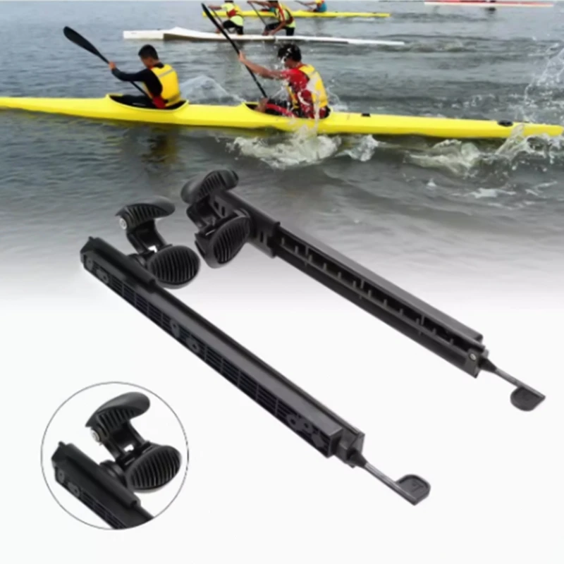 Kayaks Adjustable Footbrace Canoes Kayaks Footrest Foot Peg Brace Outdoor Rowing Pedal for Inflatable Boats