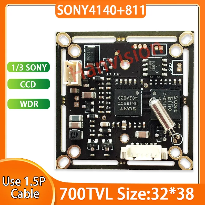 Фото Модуль камеры видеонаблюдения SONY CCD 4140 811 CVBS HD 700TVL №2
