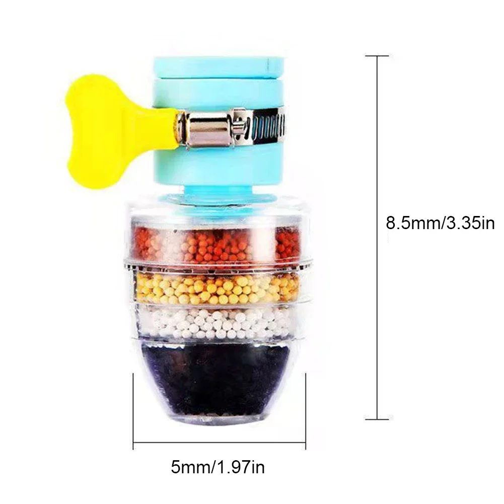 Kitchen 5 Layers Faucet Tap Water Purifier for Household Water Purifier Filter Activated Carbon Filtration Mini Faucet