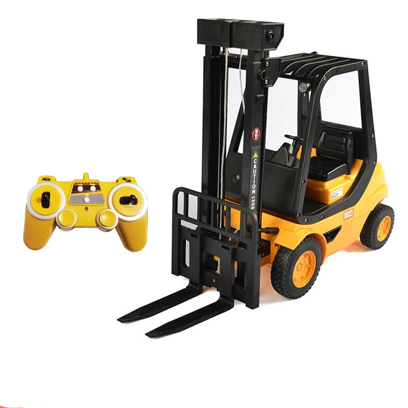 Double E E521 RC Forklift TruckLifting Crane 10CH Remote Control Electric Car Toy Engineering Vehicle model Toys for Children 2