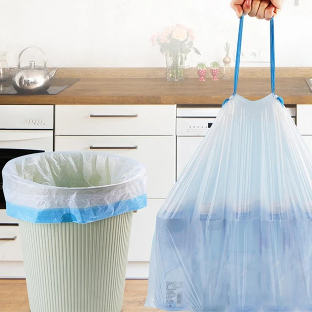 Clear Garbage Bags Dustbin Bag Roll Kitchen Trash Bags Strong Bathroom  Trash Can Small Garbage Bags for Home Waste Basket Liner - AliExpress