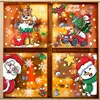 2024 Christmas Window Stickers Christmas Theme Decor Static Decals Seasonal Decors for Household Appliances Desktop Glass Doors 1