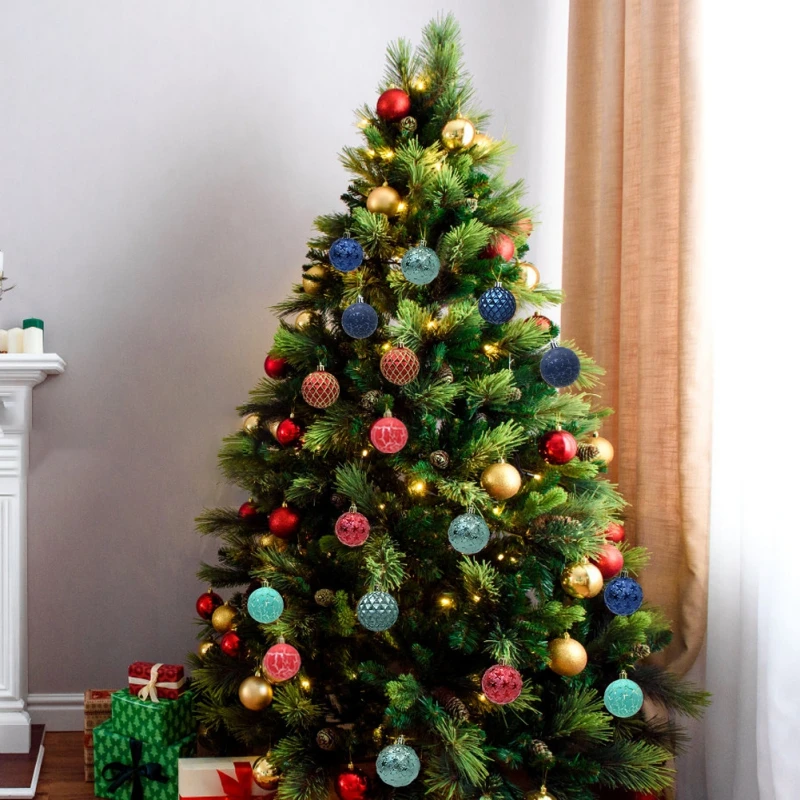 

12 шт., Новогодние декоративные шары для украшения сада