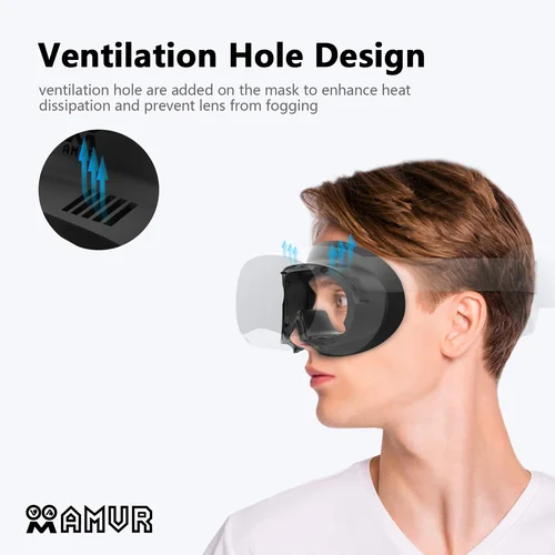 AMVR 페이스 커버, 피코 4 VR 헤드셋 페이스 인터페이스 브래킷 교체용, 세척 가능한 스폰지 가죽 패드, 피코 4 프로 액세서리 3
