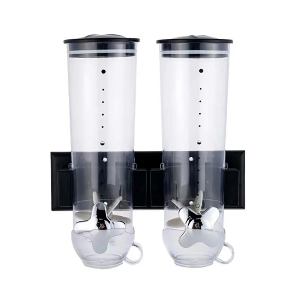 Wall Mounted Food Dispenser for Cereal and Nuts