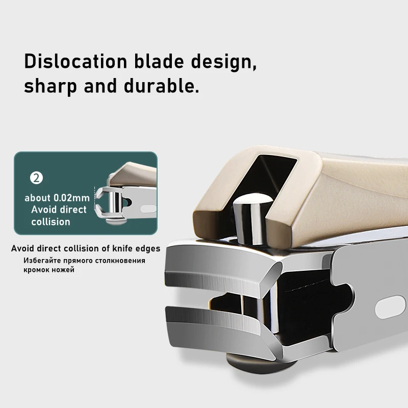 Anti Splash Nails Clipper File Stainless Steel Manicure Hard Ingrown Nail Trimming Widen Cutter Scissor Tools nail clipper set nail scissors set nail clippers manicure set manicure sets manicure nail clipper set nail clippers kit