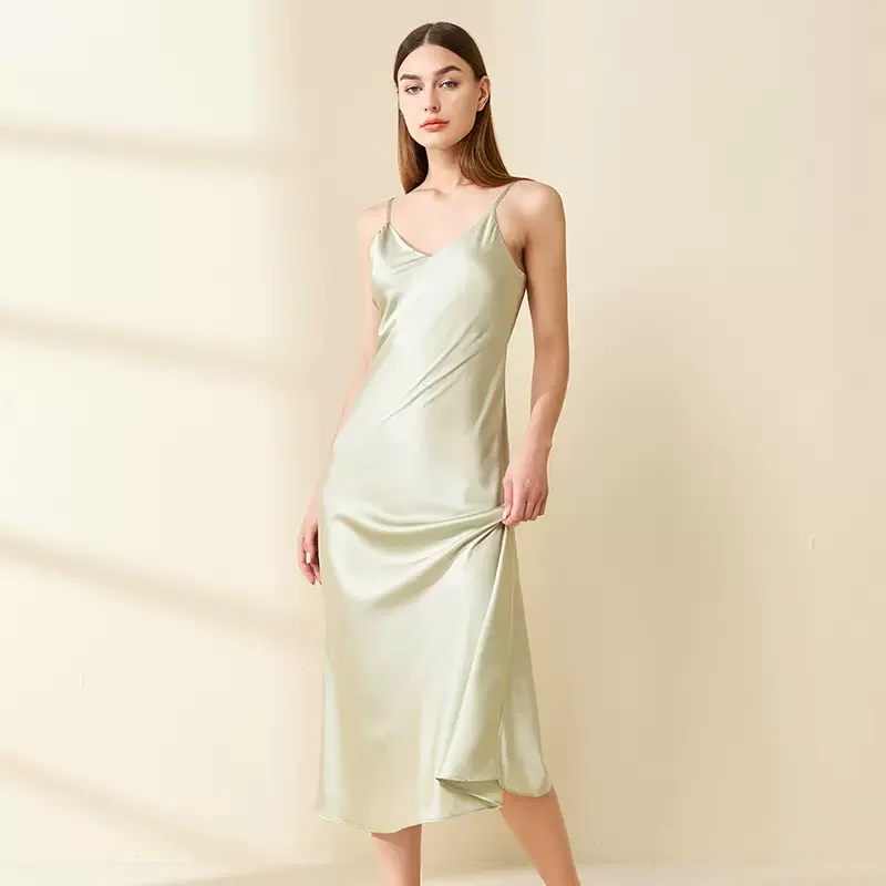 Gold Bias Cut Long 100% Silk Slip/ Yellow Cowl Backless Silk Slip  Dress/deep V Neck/bridesmaid Dress/simple Party Dress/summer Silk Dress 