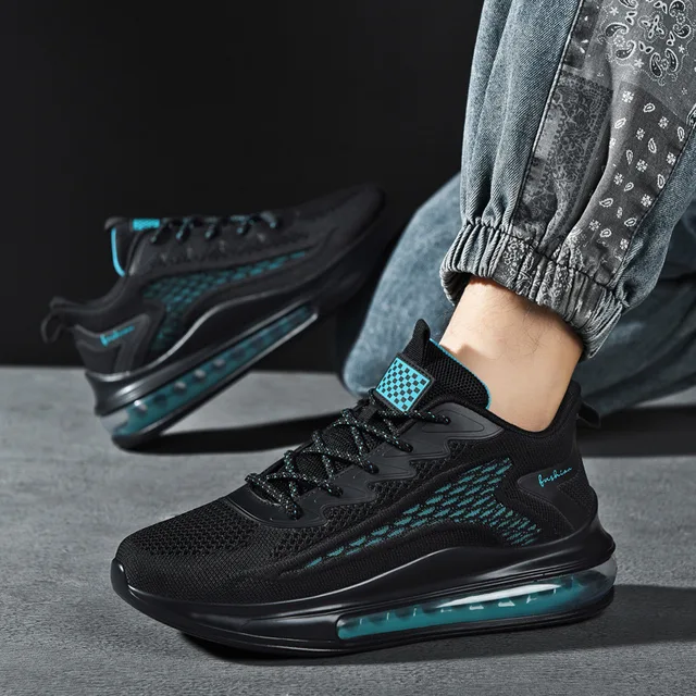 2024 Casual Shoes Breathable and Anti slip Walking Shoes Men's Shoes Outdoor Comfortable and Fashionable Lace up Running Shoes 2