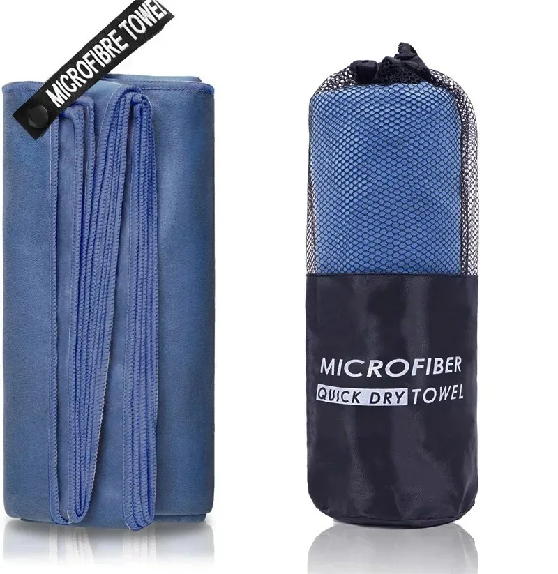 Ultra Compact & Lightweight Microfiber Towel - Quick Dry & Super Absorbent for Travel, Gym, and Camping