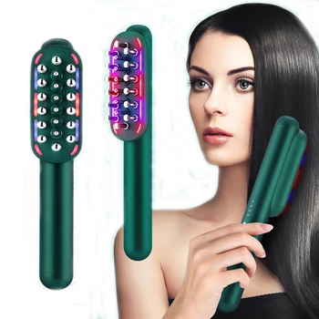 Electric RF Laser Hair Growth Comb Anti Hair Loss Massage Therapy Infrared Light EMS Vibration Massager Hair Brush Hair Care