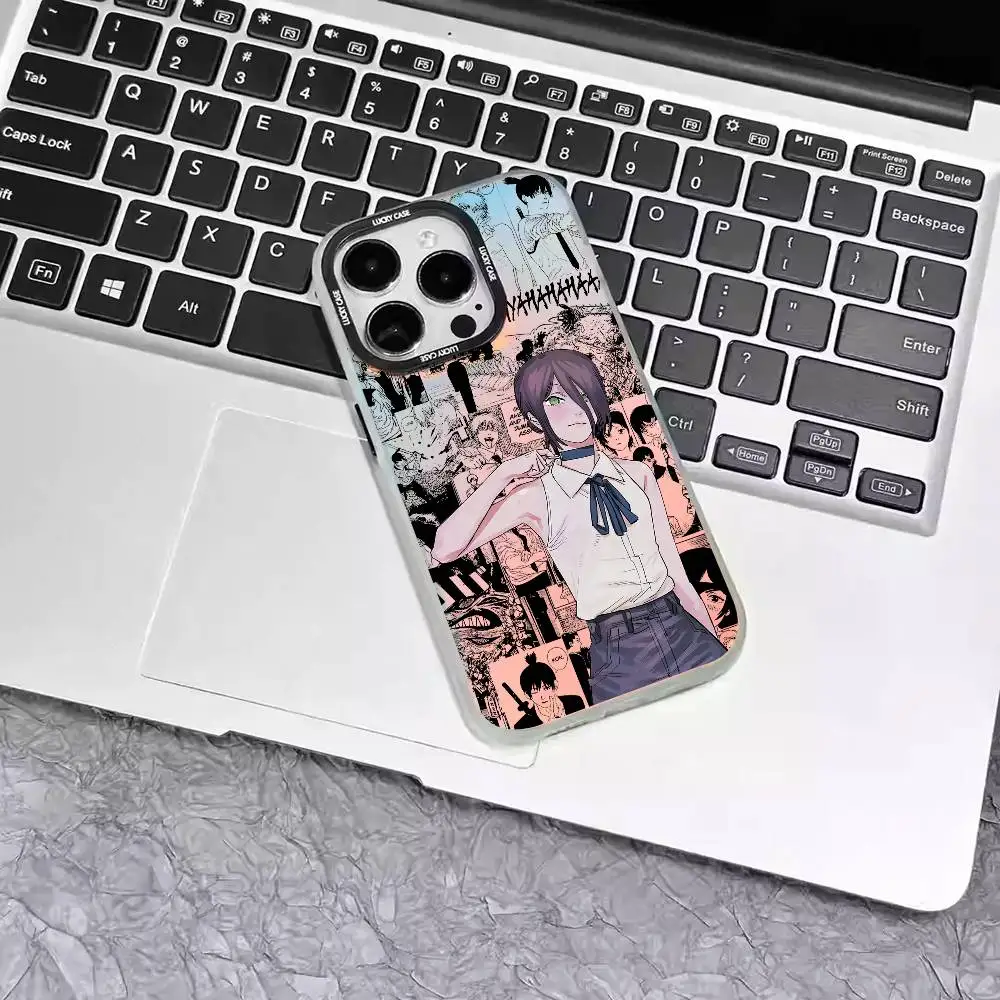 Cool Anime Laser IMD Silver Phone Case