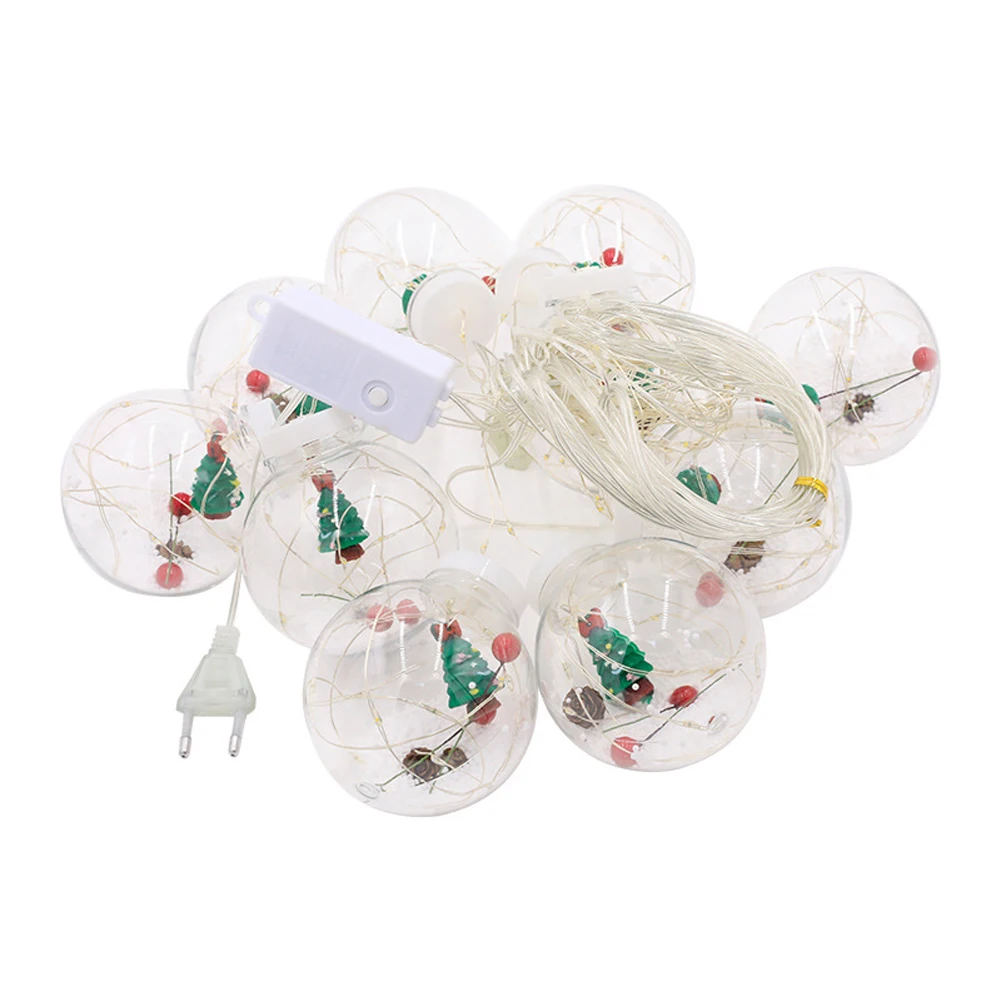 LED Wishing Ball Light String, Christmas Curtain String Lights, Fairy Lights For Wedding Xmas Party Home Decoration_voghion.com