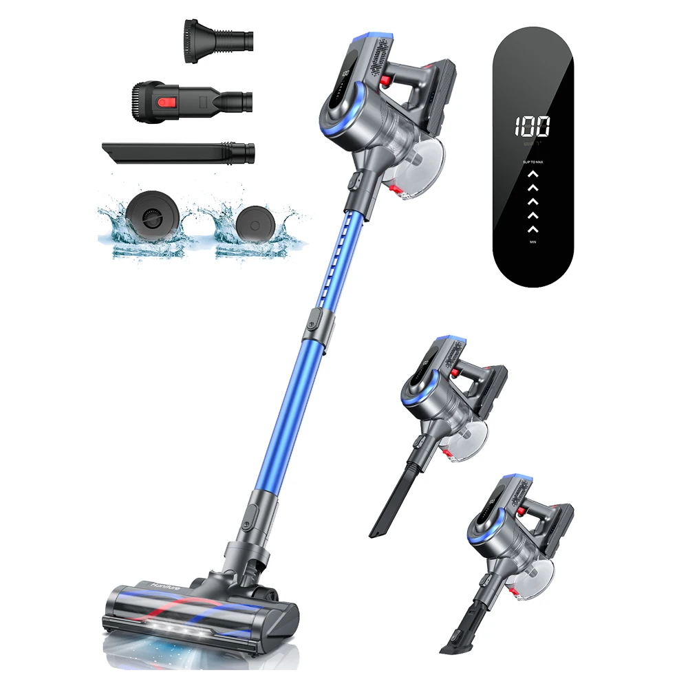 Buture Cordless Stick Vacuum Cleaner 55mins 450W 38Kpa with Touch