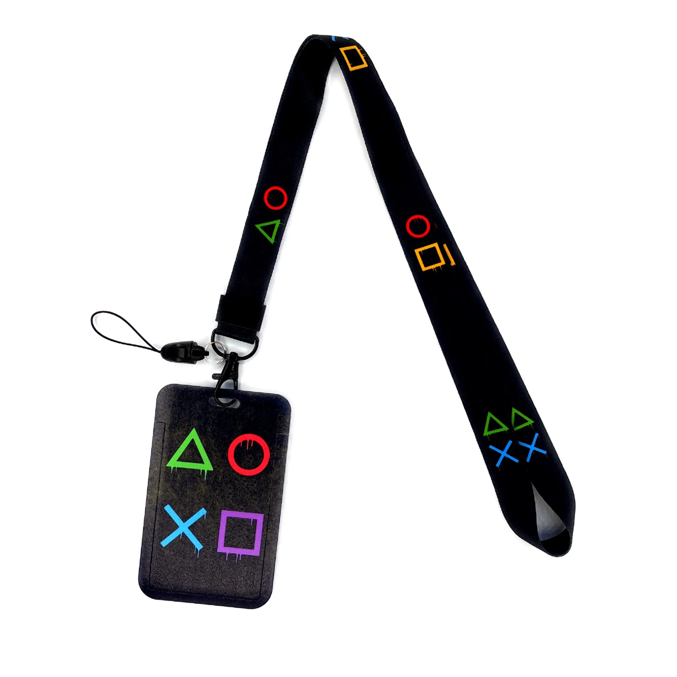 Versatile Card Holder Lanyard with Protective ID Badge and Credit Card Case