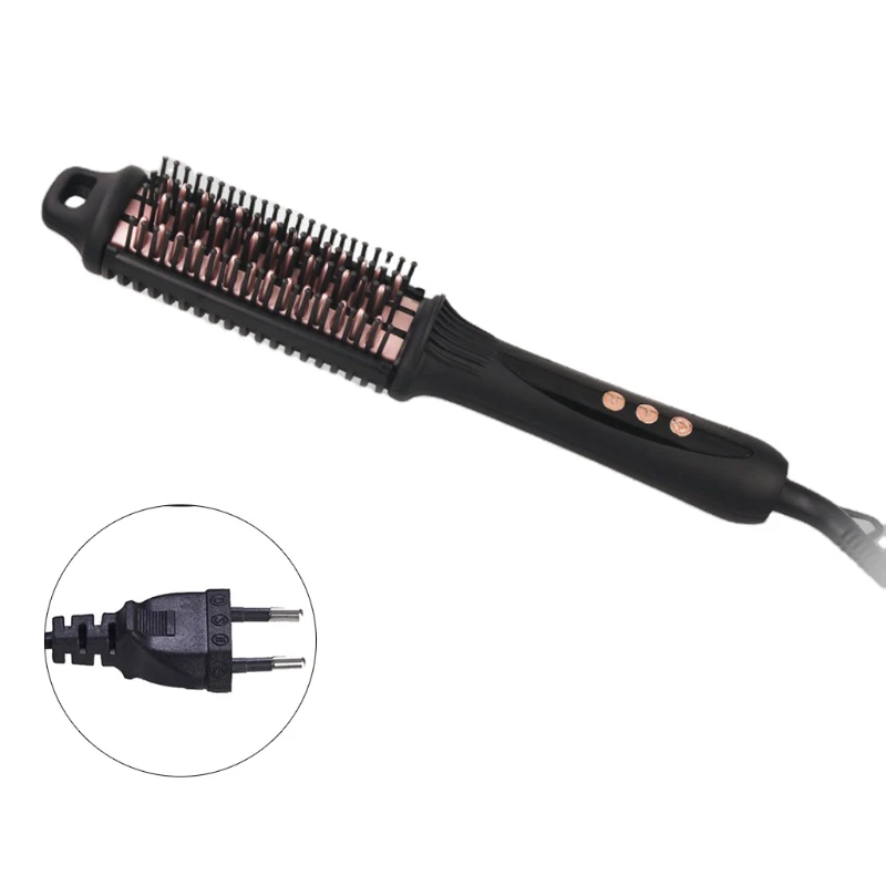 Beard Hair Straightening Brush Hot Heated Comb Men Beard X7XA