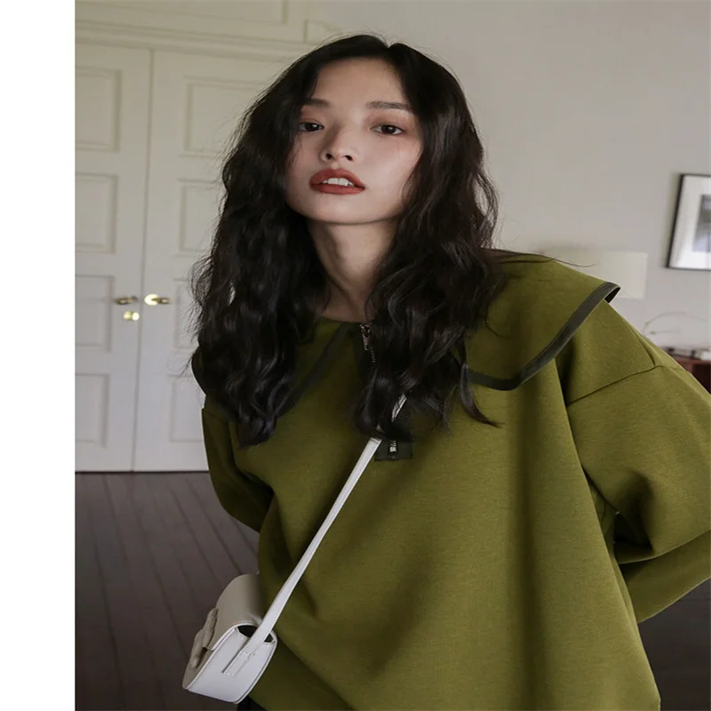 

Sandro Rivers Doll Neck Sweater 2022 New Women's Autumn and Winter Design Sense Small Westernized Age Reducing Loose Top