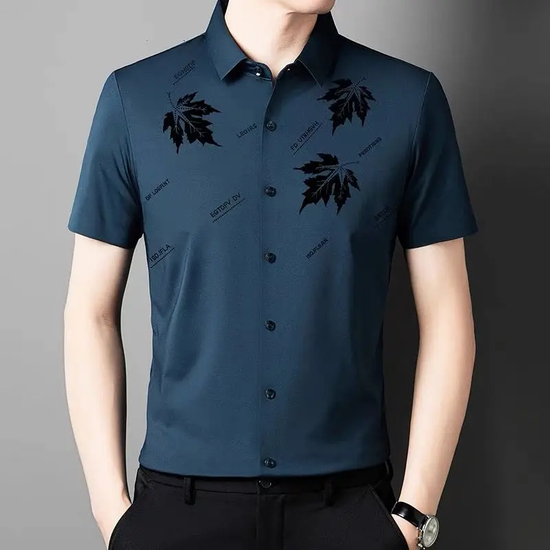 Men's High-End Business Casual Short-Sleeve Shirt - Summer Edition