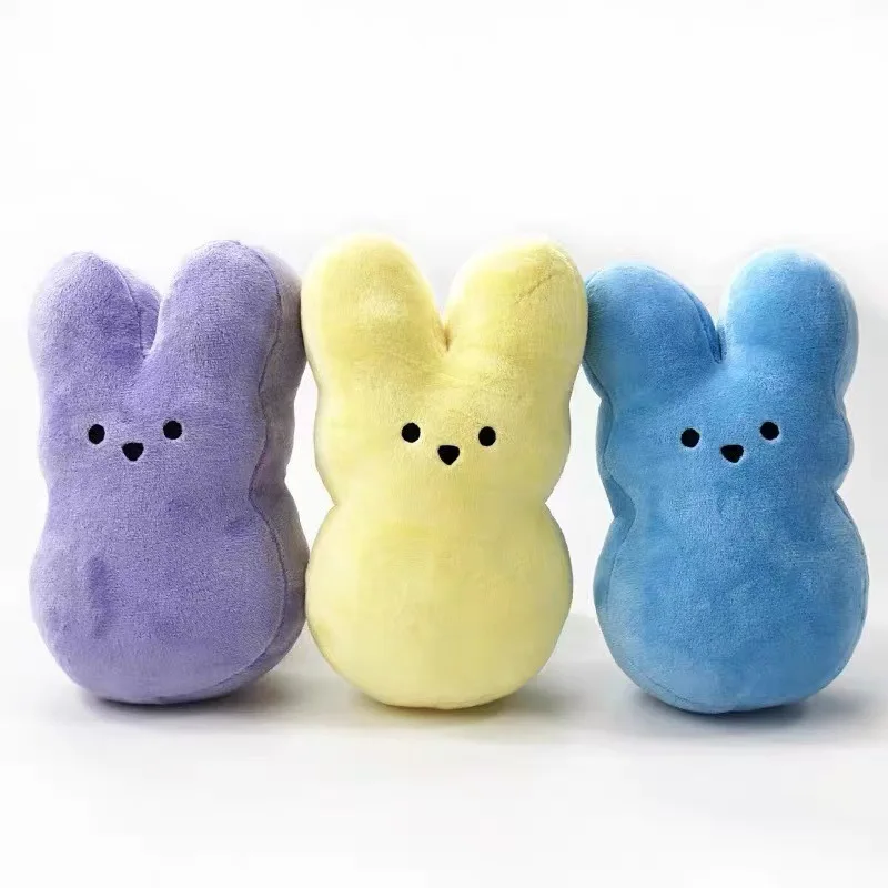 3pcs Easter Peeps Bunny Plush Toy Hand Figure Ornament Doll Doll rabbit Birthday Gift Short Plush PP Cotton 5