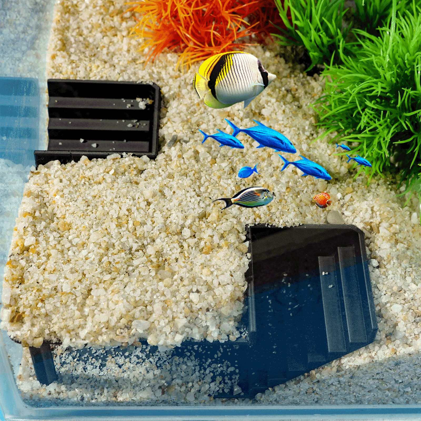 Aquarium Tunnel Hide Corner Shrimp Decorative Aquarium Tunnel Multifunctional Shrimp Cave Accessories Fish Tank