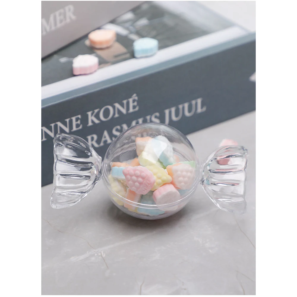 24 Candy Shaped Acrylic Candy Boxes Perfect for Weddings,Birthdays,Party Favors,Gifts Cute Clear Lucite Plastic Treat Containers
