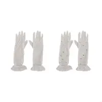 K8GF Children's White Lace Gloves Five Fingers Thin Wedding Gloves Clothing Accessories Enhancing Formal Dresses at Parties