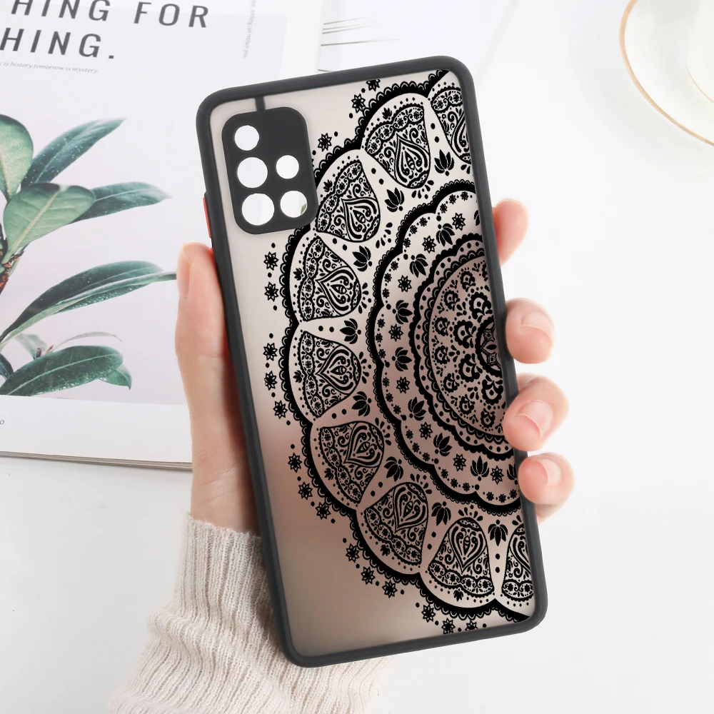 Mandala Design Hard Matte Phone Case Cover