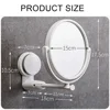 Plastic Wall Hang Round Folding Bath Accessories Vanity Mirror Bath Mirrors Shave Mirrors Makeup Supplies 6