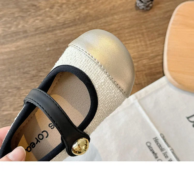 Lässige Einzelschuhe für Kinder, kleine Lederschuhe mit weichen Sohlen, kleine duftende Wind-Prinzessinnenschuhe, Kinderschuhe im britischen Stil – Detail 17